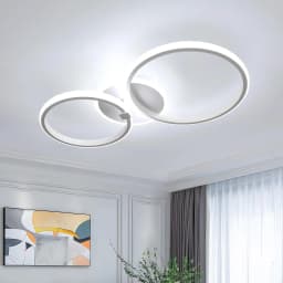 42W LED Ceiling Lights,Modern Round LED Design Ceiling Lighting 6500K Cool White Ceiling Lamp for  Bedroom Dining Room