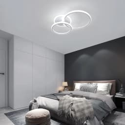 42W LED Ceiling Lights,Modern Round LED Design Ceiling Lighting 6500K Cool White Ceiling Lamp for  Bedroom Dining Room