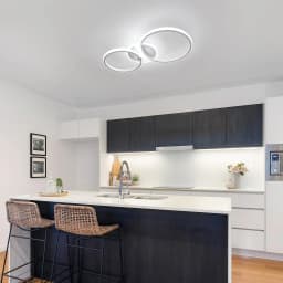 42W LED Ceiling Lights,Modern Round LED Design Ceiling Lighting 6500K Cool White Ceiling Lamp for  Bedroom Dining Room