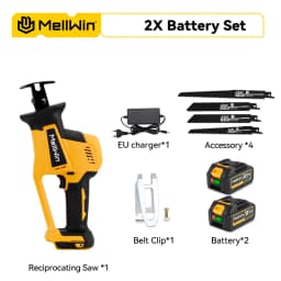 MELLWIN 3600W Brushless Electric Reciprocating Saw 12000SPM Wood Metal Pipe Cutting Sabre Saw Tool For Makita 18V Battery Pin