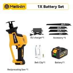 MELLWIN 3600W Brushless Electric Reciprocating Saw 12000SPM Wood Metal Pipe Cutting Sabre Saw Tool For Makita 18V Battery Pin