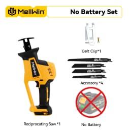 MELLWIN 3600W Brushless Electric Reciprocating Saw 12000SPM Wood Metal Pipe Cutting Sabre Saw Tool For Makita 18V Battery Pin
