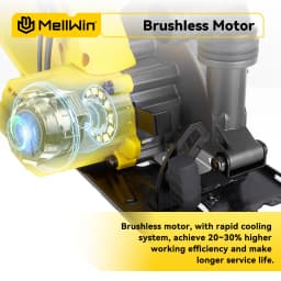MELLWIN 6 Inch Brushless Circular Saw Rechargeable 45° Angle Adjustment Multifunction Cutting Machine For Makita 18V Battery Pin