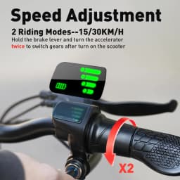 iScooter F2 10 inch Electric Scooter 7.8Ah Foldable Scooters for Adults, Maximum Range 30KM, with Seat and Basket