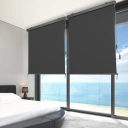 Vertical Awning, Balcony Awning with Hand Crank and Awning Cassette for Patio, Balcony, UV-Resistant Sun Protection