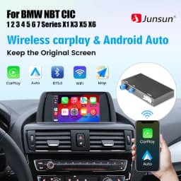 Junsun Wireless CarPlay Android For BMW NBT CIC System 1 2 3 4 5 Series X1 X3 X4 X5 F20 F21 F30 F31 F34 F10 F48 F25 F26 F10 E84