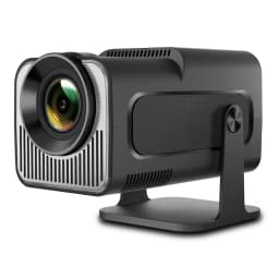 Mini Beamer HY320MINI Full HD 1080P | Android 11 | 4K decoder | WiFi6 BT5.0 | 180 ° Projection | 25dB Quiet, Black