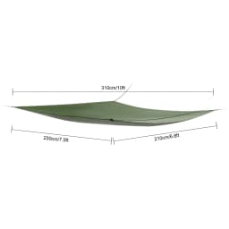 2.9*1.4m Outdoor Camping Hammock with Mosquito Net 200kg Load-bearing Capacity Hiking Travel Camping Hammock