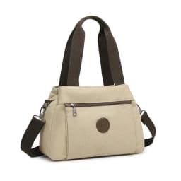 KONO Canvas Handbag for Women, Shoulder bag, Stylish WOMEN'S bag, Lightweight and Spacious, Ideal for Everyday & Travel