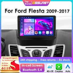 CarPlay Android Car Radio For Ford Fiesta 2009-2017 Car Multimedia Video Player GPS Intelligent Screen 2Din autoradio 360camera