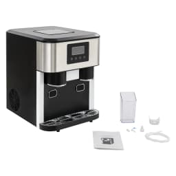 3 In 1 Crushed Ice and Ice Cube Maker Machine Tabletop Automatic Cleaning Stainless Steel Ice Maker