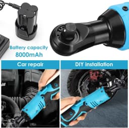 18V Impact Wrench Cordless 100Nm Rechargeable Electric Wrench 3/8 Inch Right Angle Ratchet Wrenches Impact Driver Power Tool