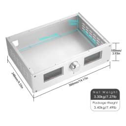 Nobsound HiFi Aluminum Case with VU Meter for DIY Amplifier/DAC HiFI Amplifier Chassis Box