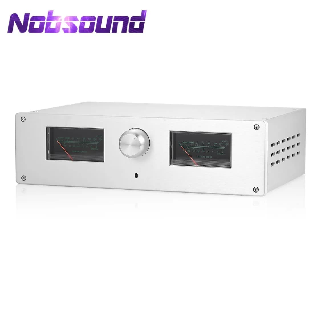 Nobsound HiFi Aluminum Case with VU Meter for DIY Amplifier/DAC HiFI Amplifier Chassis Box