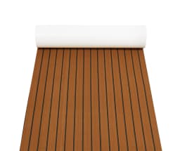 240cm×90cm EVA Foam Teak Floor Mat for Boat Deck RV Yacht Self-Adhesive Water-proof Non-slip Cuttable Upgrade Not Easy to Deform