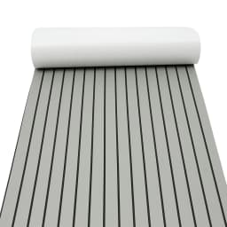 240cm×90cm EVA Foam Teak Floor Mat for Boat Deck RV Yacht Self-Adhesive Water-proof Non-slip Cuttable Upgrade Not Easy to Deform