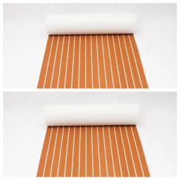 240cm×90cm EVA Foam Teak Floor Mat for Boat Deck RV Yacht Self-Adhesive Water-proof Non-slip Cuttable Upgrade Not Easy to Deform