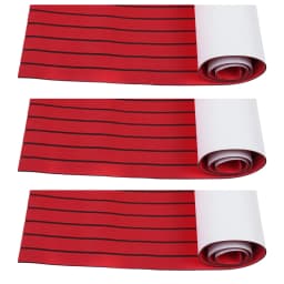 240cm×90cm EVA Foam Teak Floor Mat for Boat Deck RV Yacht Self-Adhesive Water-proof Non-slip Cuttable Upgrade Not Easy to Deform
