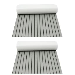 240cm×90cm EVA Foam Teak Floor Mat for Boat Deck RV Yacht Self-Adhesive Water-proof Non-slip Cuttable Upgrade Not Easy to Deform