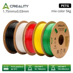 Creality 3D Hyper Filament PETG Diameter 1.75mm 1kg/roll,divided into 2/5/10 rolls 3D Printer Filament for 3D Printer