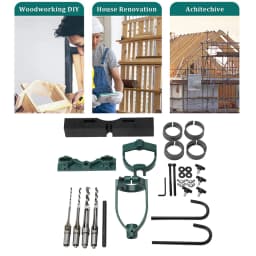 Mortising Machine Woodworking Mortise Tenon Tools Drill Press Locator Set for Circles Square Hole Chisel Drilling Machin