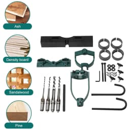 Mortising Machine Woodworking Mortise Tenon Tools Drill Press Locator Set for Circles Square Hole Chisel Drilling Machin