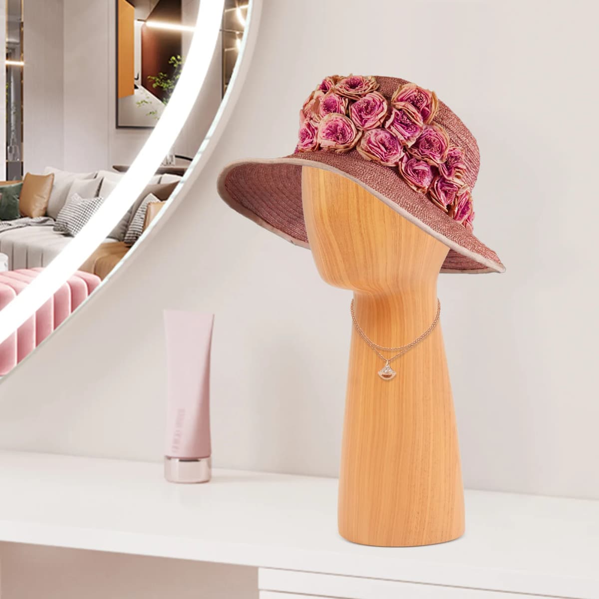 Hat And Wig Display Stand Imitation Head Display Stand Mannequin Head Stand Short/Height/Width Display Head Model