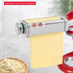 Stand Mixer Dough Roller Attachment with Adjustable Thickness Stainless Steel Construction for Kitchen Use
