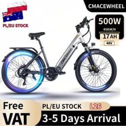 CMACEWHEEL L26 Electric Bike 26" Ebike 48V 17Ah Adults Men Women Electric Mountain Bike, 7 Speed, Torque 70 N·m, Stock EU