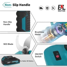 Cordless Electrician Scissors Pruning Shears Cutter 800W Wireless Power Tools Garden Fruit Tree Pruner for Makita 18v Battery
