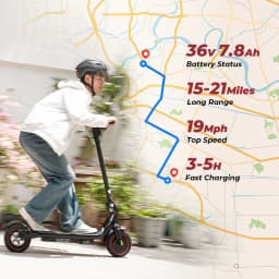 W5/W3 City Electric Scooter 8.5 Inch Tire 36V7.8Ah Max Speed 25km/h Range 24-34km Dual Brake With APP Electric Scooters