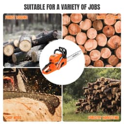 8500W Gas Chainsaw Gasoline Powered Chainsaws Chain Saw Gas 2-Stroke 52cc Heavy Duty 20" Blade Chainsaw Automatic oil injection