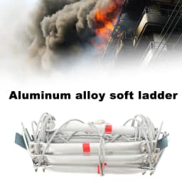 5m Aluminum Alloy Soft Ladder Fire Escape Rope Ladder Household Fire Prevention High-Altitude Rescue Engineering Climbing Ladder