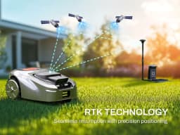 ISWARD GS Wire-Free RTK+AI Vision Robot Lawn Mower:1000㎡, Obstacle Avoidance, 4G/WiFi/Bluetooth App, GPS Anti-Theft