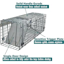 Animal Trap Cage Mousetrap Safe Firm Iron Net,Household Catcher Mouse,For  Humane Rat Trap,Stray Cat Foldable Catch& Animal Resc