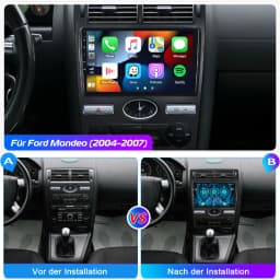 ESSGOO Android 14 9" IPS Touch screen Display GPS Navigation Car Stereo WIFI SWC RDS FM Mirror link BT For Ford Mondeo 2004-2007