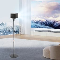 Projector Stand 65-120 cm Height-Adjustable 360° Swivelling Projector Tripod Projector Floor Stand with Universal 1/4 Thread