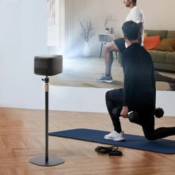 Projector Stand 65-120 cm Height-Adjustable 360° Swivelling Projector Tripod Projector Floor Stand with Universal 1/4 Thread