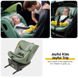 Jovikids Ranger 360° Swivel i-Size Support Leg Baby Car Seat 40-150cm