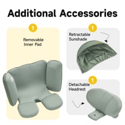 Jovikids Ranger 360° Swivel i-Size Support Leg Baby Car Seat 40-150cm