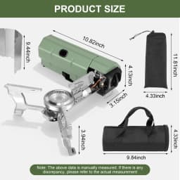 11000W Camping Gas Stove Burner Adjustable Ultralight Big Fire Backpacking Stove Windproof Camping Portable Propane Gas Stove