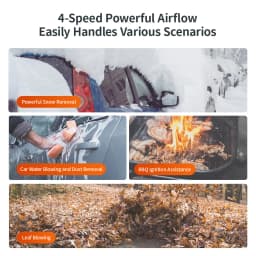 Jet Fan Ultra Electric Air Duster High-Speed Wind 80000 RPM Cordless Rechargeable Blower Infinite Variable Speed for Keyboard/PC