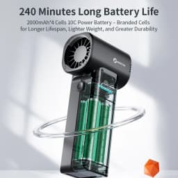 Jet Fan Ultra Electric Air Duster High-Speed Wind 80000 RPM Cordless Rechargeable Blower Infinite Variable Speed for Keyboard/PC