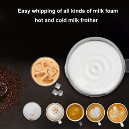 BioloMix Automatic Milk Frother & Warmer – 4-in-1 Coffee Frother for Hot/Cold Foam, Latte & Cappuccino