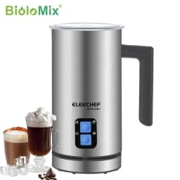 BioloMix Automatic Milk Frother & Warmer – 4-in-1 Coffee Frother for Hot/Cold Foam, Latte & Cappuccino