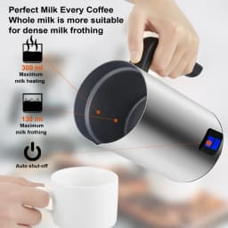 BioloMix Automatic Milk Frother & Warmer – 4-in-1 Coffee Frother for Hot/Cold Foam, Latte & Cappuccino