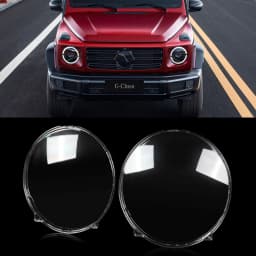 Pair Headlight Lens Headlamp Cover For 2020 2021 2022 2023 Mercedes G-Class W464 G550 G63