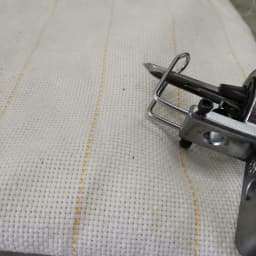 1.5mx10m/4m Primary Tufting Cloth Backing Polyester Fabric for Using Rug Tufting Guns Beige Background Yellow Line Solid Pattern