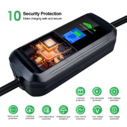 Chiefleed EV Charger Type 2 16A 3.6KW Portable Charging Wallbox Tuya APP Control Timer Electric Vehicle Hrbrid PHEV Cable 10M