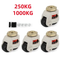 4Pcs Retractable Leveling Machine Castors GD-60S Plate Horizontal Casters Wheel